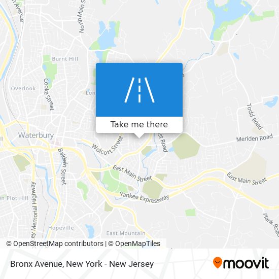 Mapa de Bronx Avenue