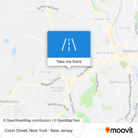 Mapa de Crest Street