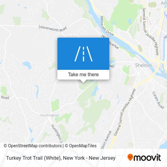 Mapa de Turkey Trot Trail (White)