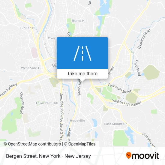 Mapa de Bergen Street