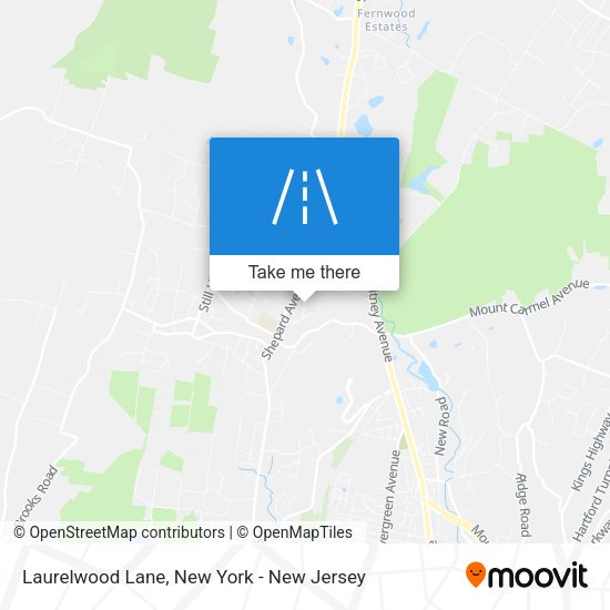 Laurelwood Lane map