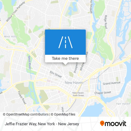 Jeffie Frazier Way map