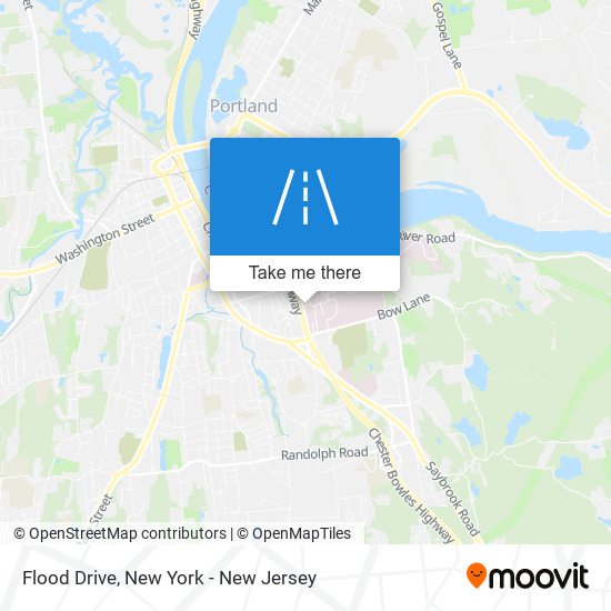 Flood Drive map