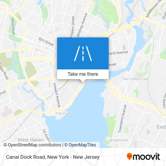 Mapa de Canal Dock Road