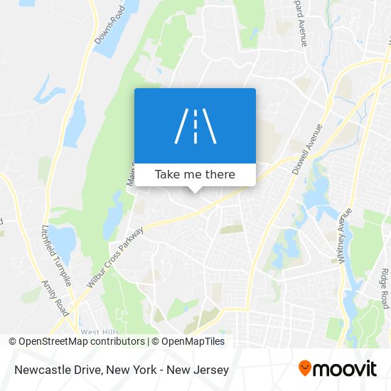 Mapa de Newcastle Drive