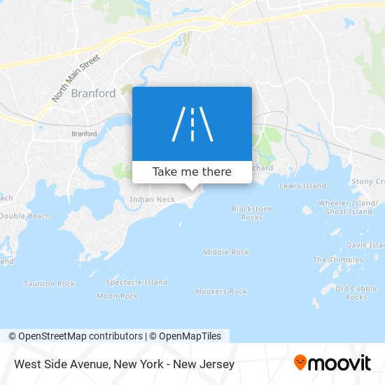Mapa de West Side Avenue