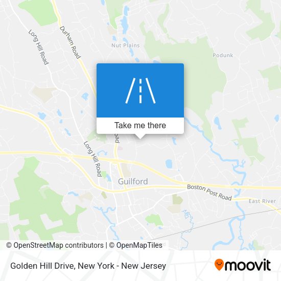Mapa de Golden Hill Drive
