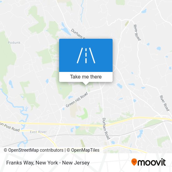 Franks Way map