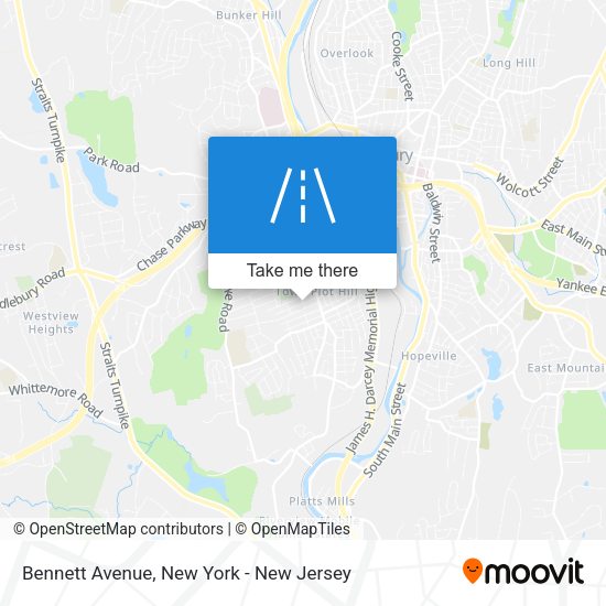 Mapa de Bennett Avenue