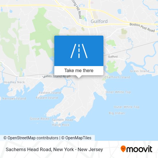 Mapa de Sachems Head Road