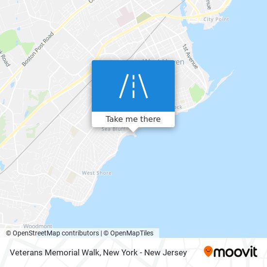 Mapa de Veterans Memorial Walk