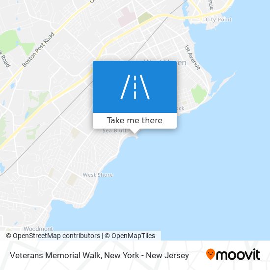 Veterans Memorial Walk map