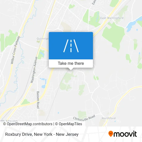 Roxbury Drive map