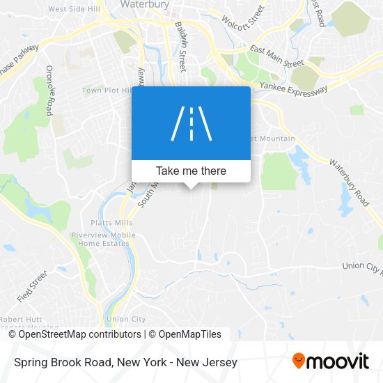 Spring Brook Road map