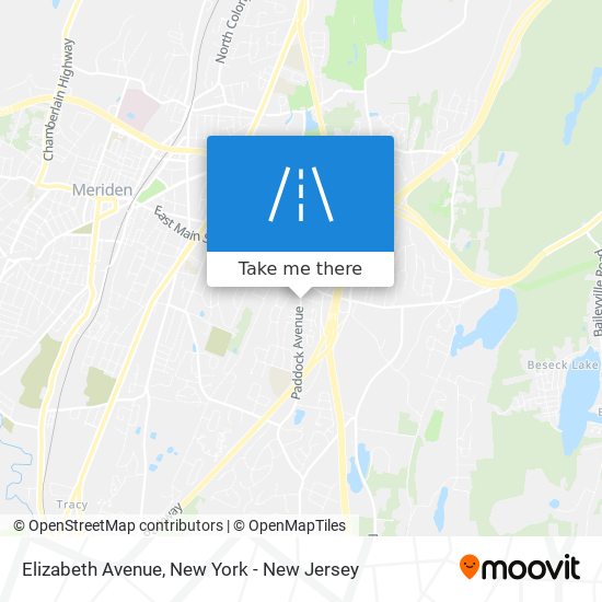 Elizabeth Avenue map