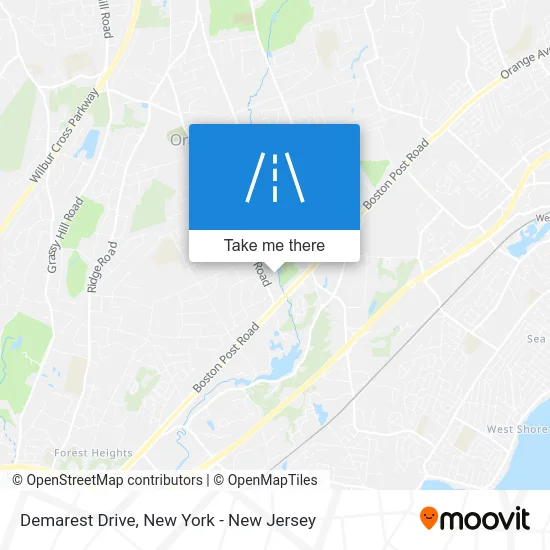 Demarest Drive map