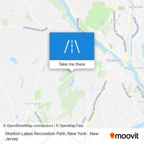 Shelton Lakes Recreation Path map