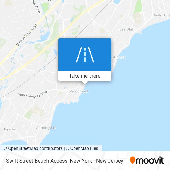 Swift Street Beach Access map
