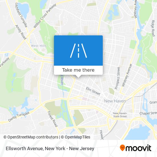 Mapa de Ellsworth Avenue
