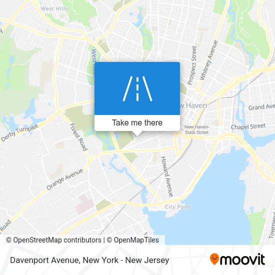 Mapa de Davenport Avenue