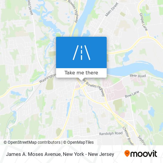 Mapa de James A. Moses Avenue