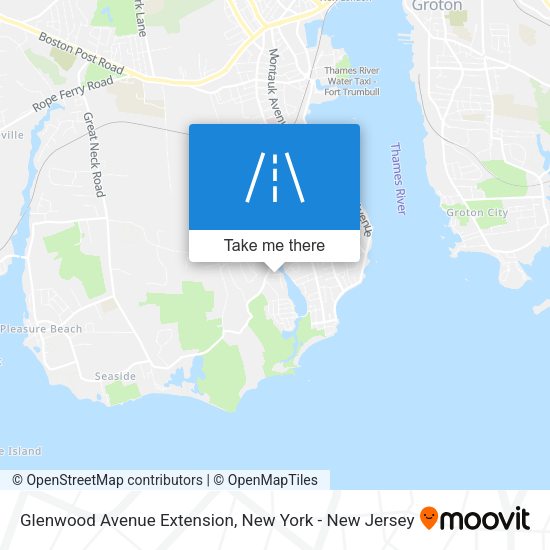 Mapa de Glenwood Avenue Extension