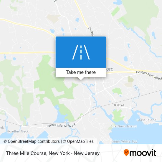 Mapa de Three Mile Course