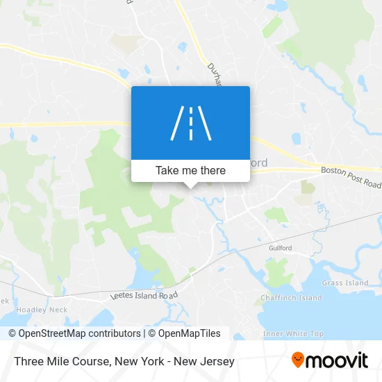 Three Mile Course map