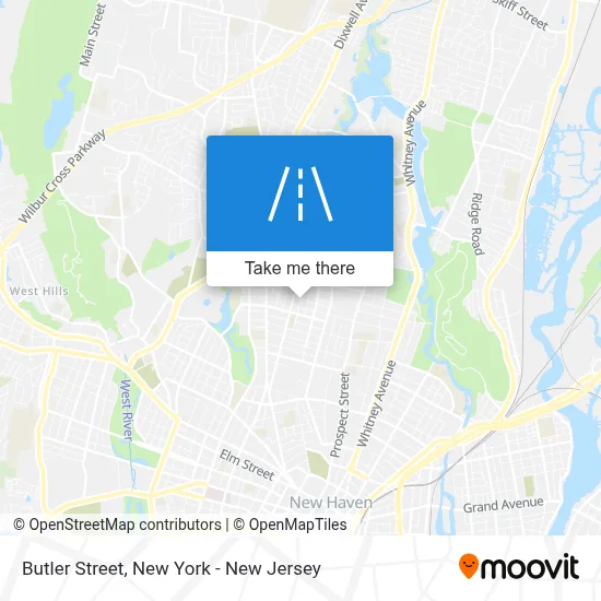 Butler Street map