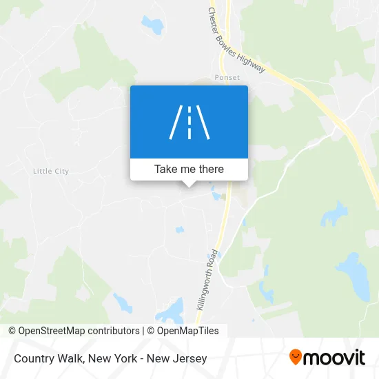Country Walk map