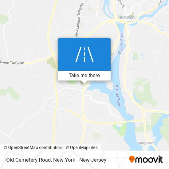 Old Cemetery Road map