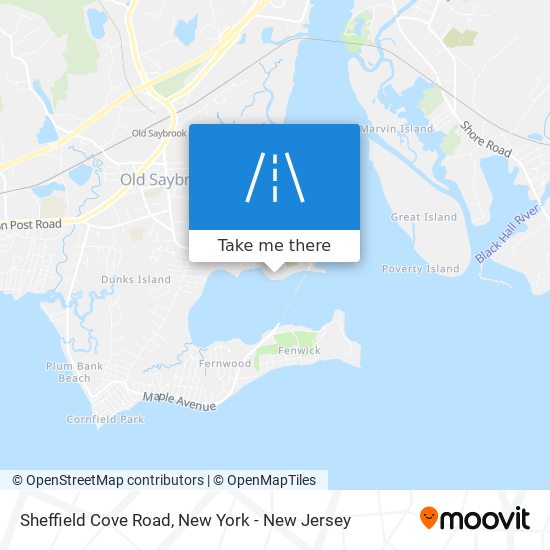 Sheffield Cove Road map