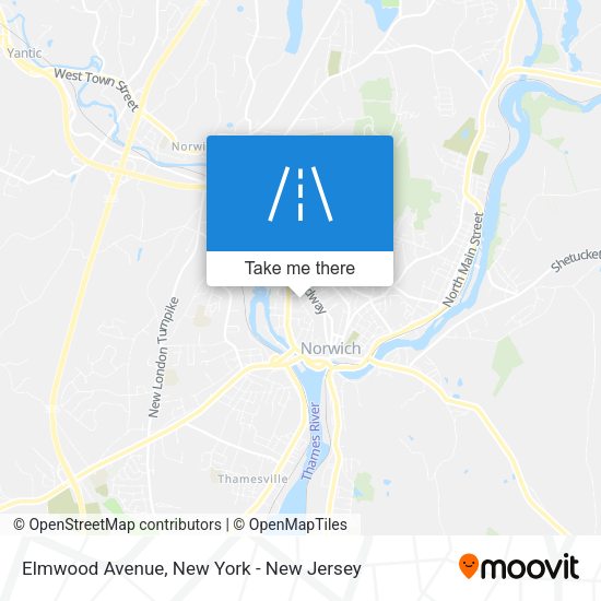 Mapa de Elmwood Avenue