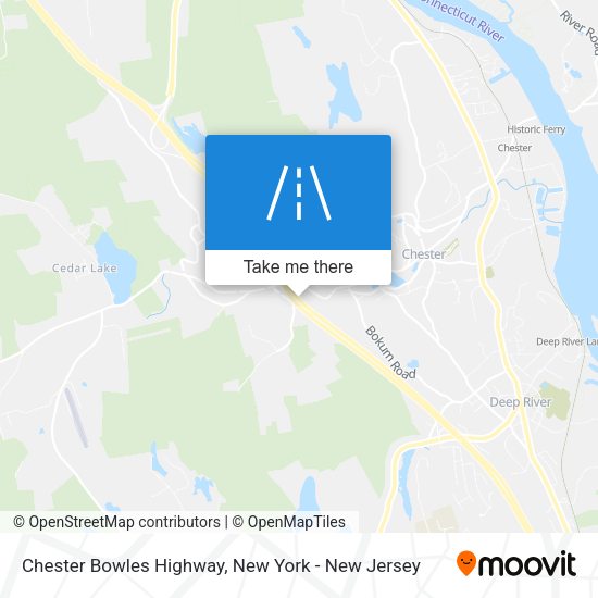 Mapa de Chester Bowles Highway
