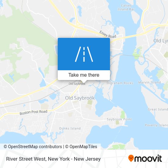 Mapa de River Street West