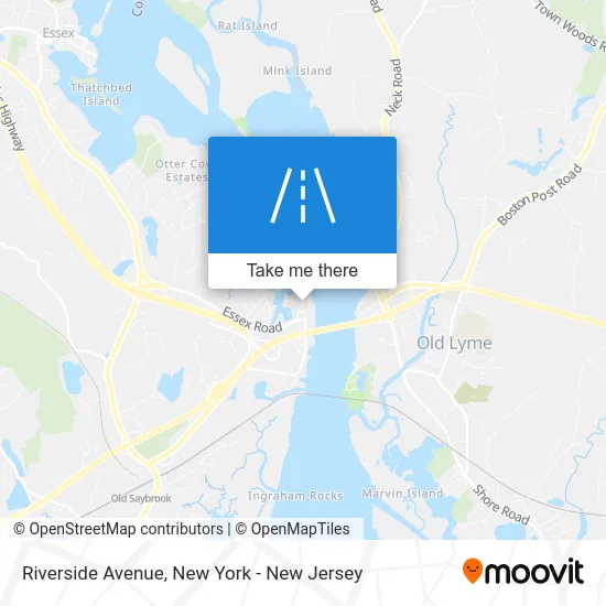 Riverside Avenue map