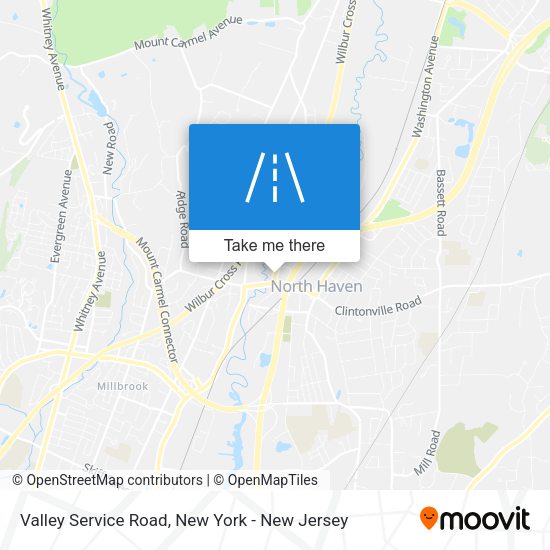 Mapa de Valley Service Road
