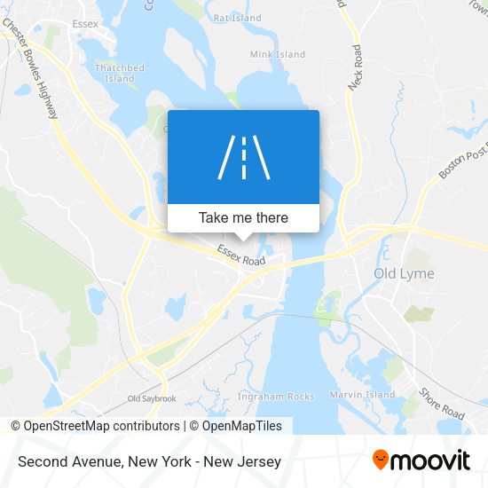 Mapa de Second Avenue