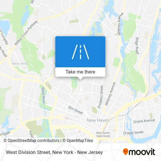 West Division Street map