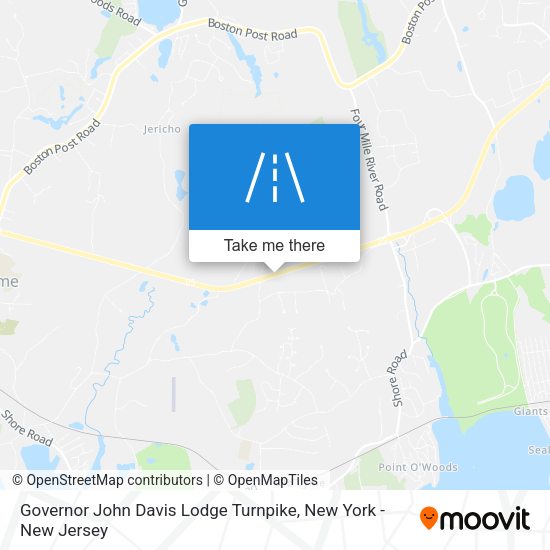 Governor John Davis Lodge Turnpike map