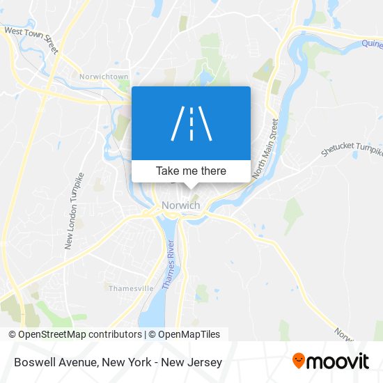 Mapa de Boswell Avenue