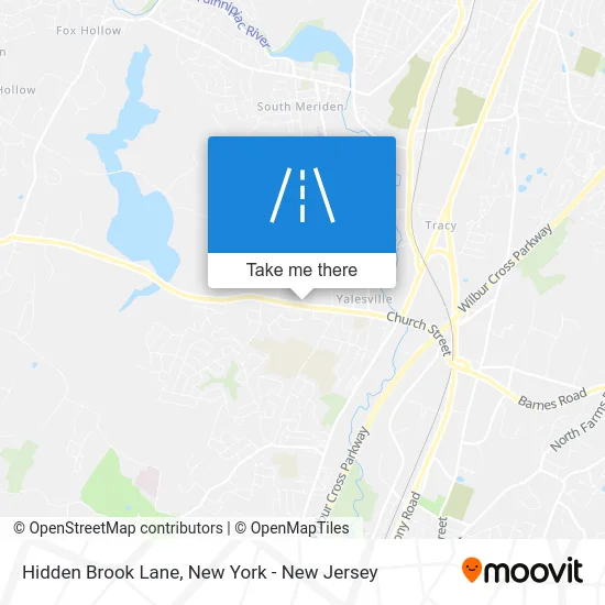 Hidden Brook Lane map