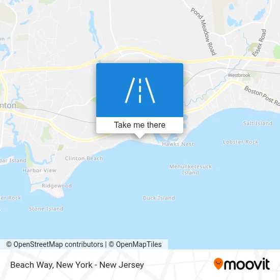 Beach Way map