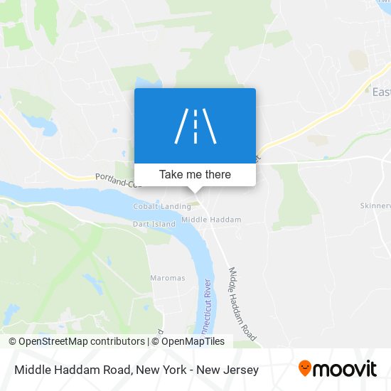 Middle Haddam Road map