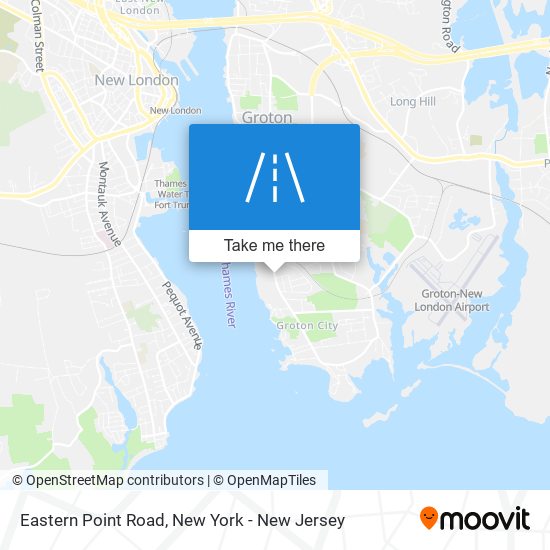 Mapa de Eastern Point Road