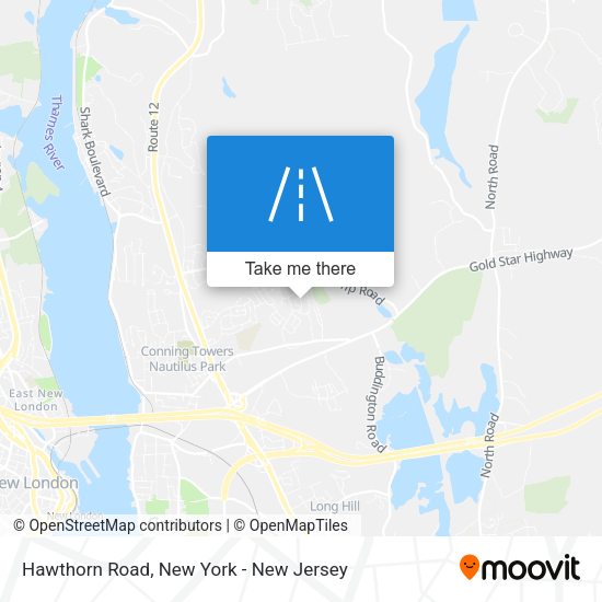 Mapa de Hawthorn Road