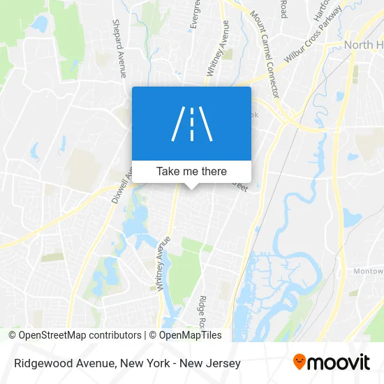 Ridgewood Avenue map