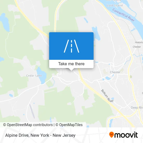 Alpine Drive map