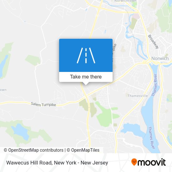 Wawecus Hill Road map