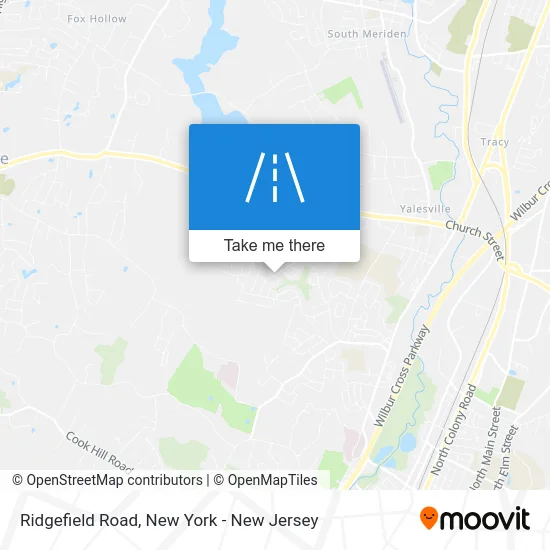 Ridgefield Road map